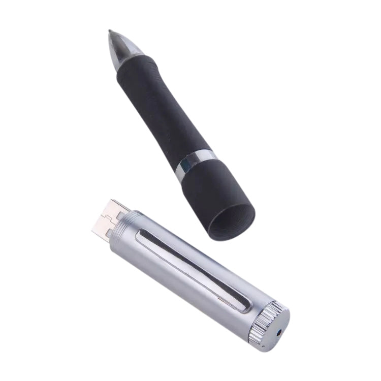 2 in 1 Pen Style USB Flash Disk, Black — 4GB