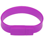 2GB Silicon Bracelets USB 2.0 Flash Disk — 2GB (Purple)