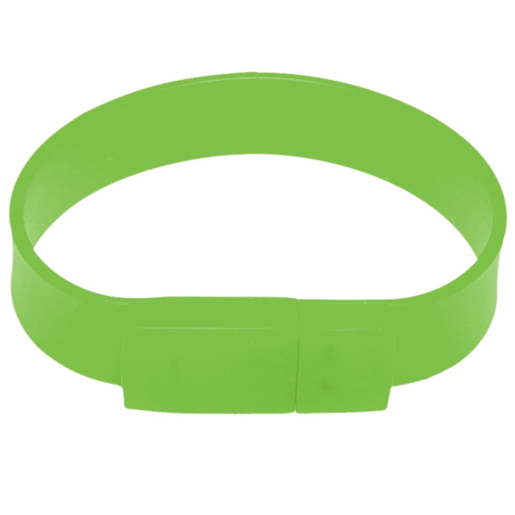 16GB Silicon Bracelets USB 2.0 Flash Disk — 16GB (Green)