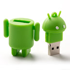 16GB Android Robot Style USB Flash Disk (Green) — view 3