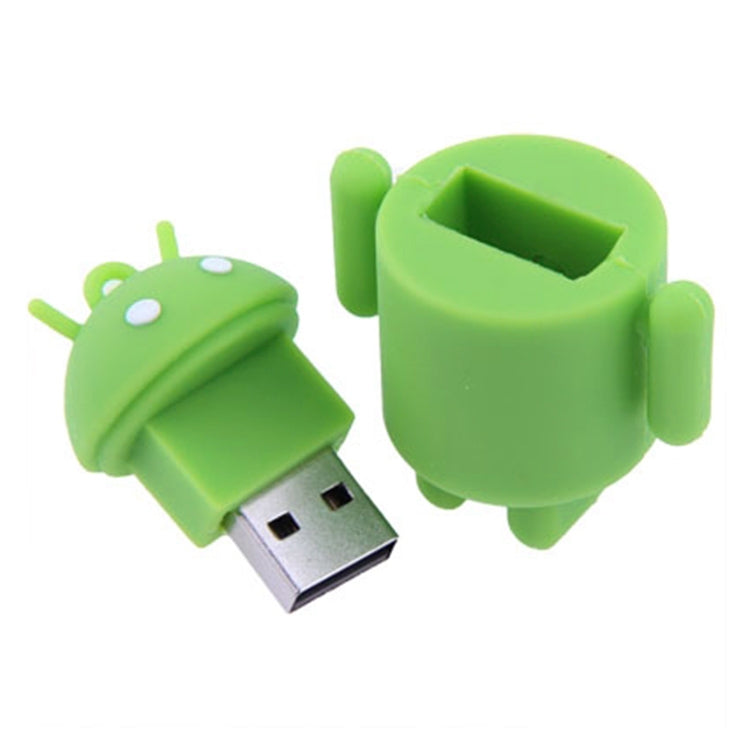 16GB Android Robot Style USB Flash Disk (Green) — view 4