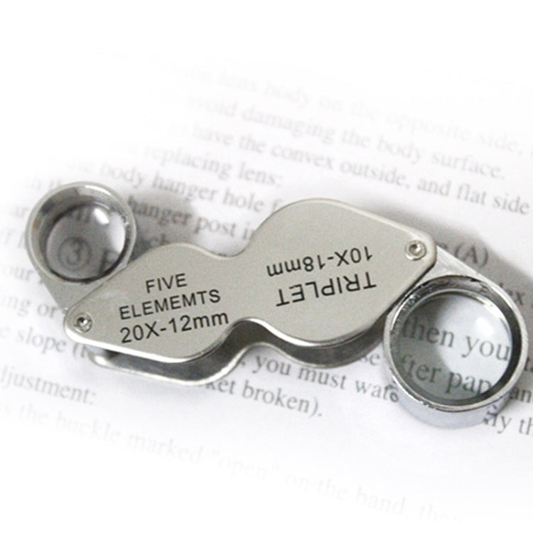 Portable & Rotatable Handheld Jewelry Loupe Magnifier Reading Magnifier (MG22181), 10X - 20X