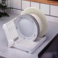 Foldable Dish Drip Rack Plate Holder