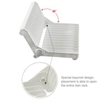 Foldable Dish Drip Rack Plate Holder