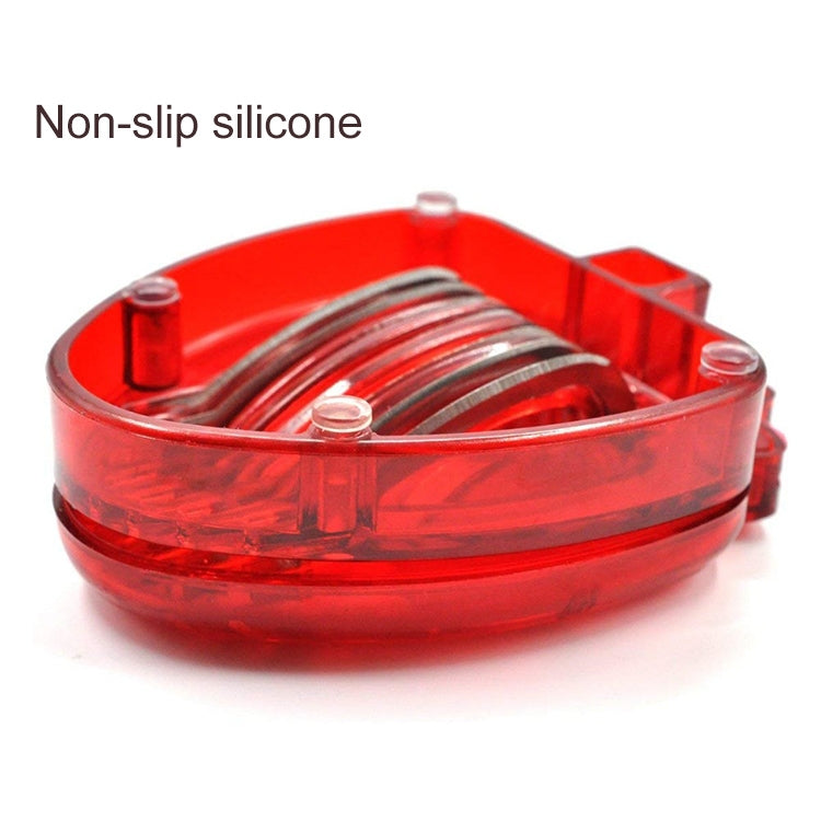 Kitchen Tool Plastic Strawberry Slicer Fruit Knife with Stainless Steel Blade