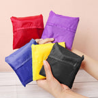 Ripstop Nylon Reusable Grocery Shopping Bag Foldable Travel Pouch