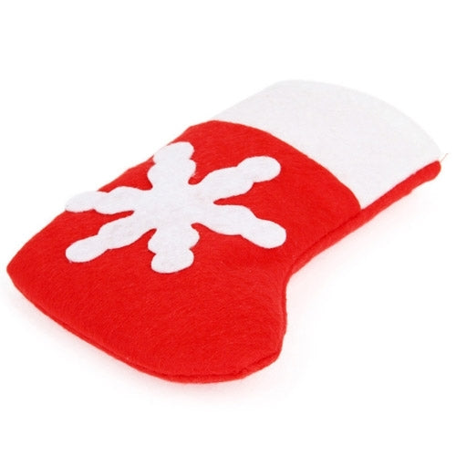 12 PCS Socks Shape Christmas Decoration Party Dinner Table Silverware Holders Pockets Diet Tools Decor Bag