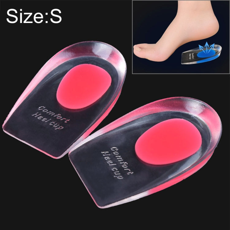 Women Silicone Gel Comfort Heel Cups Pads Half Pads, Size: S, 1 Pair — view 8