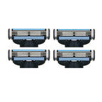 4 PCS Face Care Barber Shaving Razor Blade Refills Replacement Kit for Man