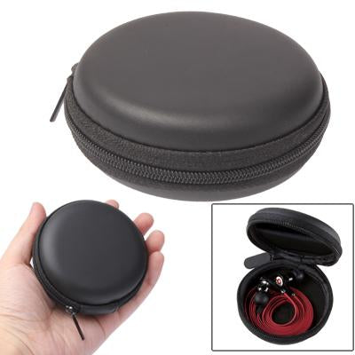 Circular Carrying Bag Box for Headphone / Earphone