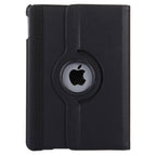 For iPad 9.7 (2018) & iPad 9.7 (2017) & Air 2 & Air 360 Degree Rotation Litchi Texture Leather Case with 2 Gears Holder