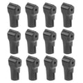 12 PCS 5.0mm Black ABS Display Hook / Security Lock Hook
