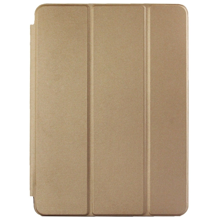 3-fold Naturally Treated Smart Leather Case with Sleep / Wake-up Function & Holder for iPad Air 2
