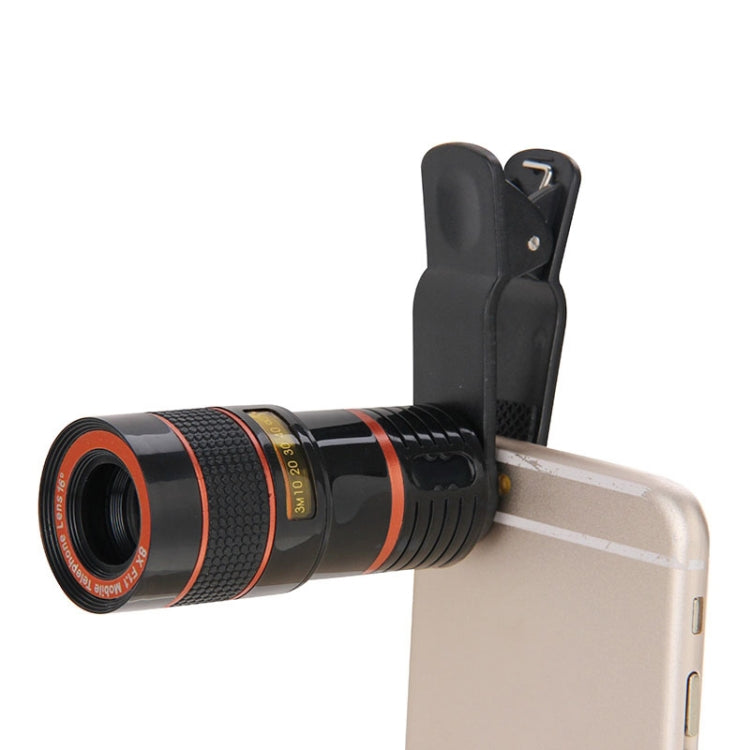 8X Zoom Telescope Telephoto Camera Lens with Clip