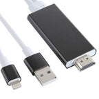 8 Pin to HDMI HDTV Adapter Cable with USB Charger Cable — view 4