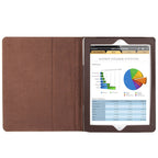 High Quality Litchi Texture Folding Leather with Sleep / Wake-up & Holder Function for iPad 2 / iPad 3 / iPad 4