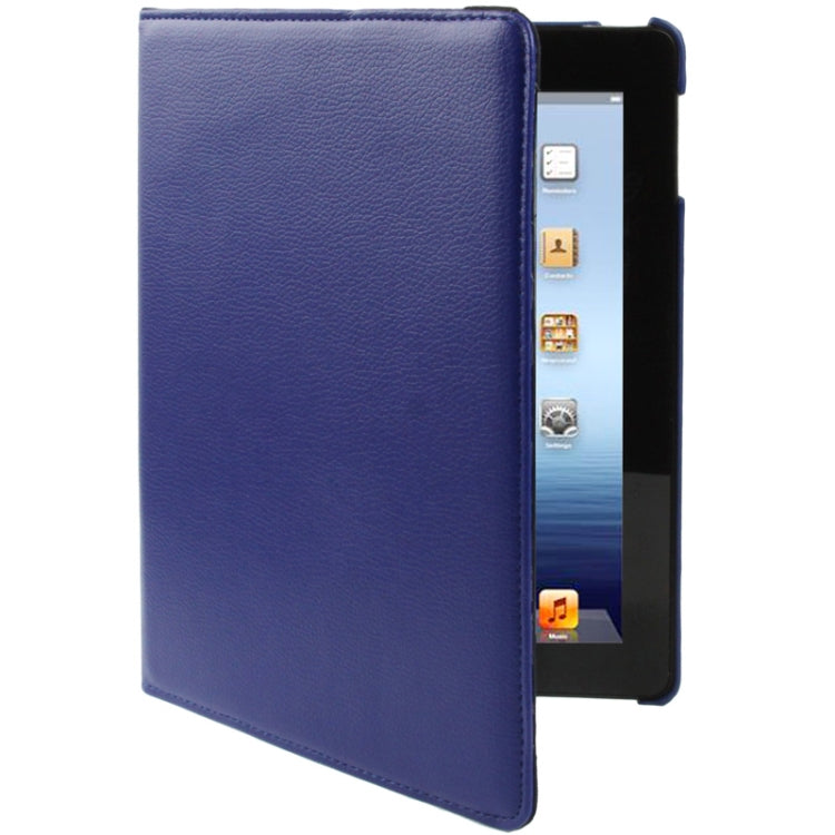 360 Degree Rotatable Leather Case with Sleep / Wake-up Function & Holder for New iPad (iPad 3)