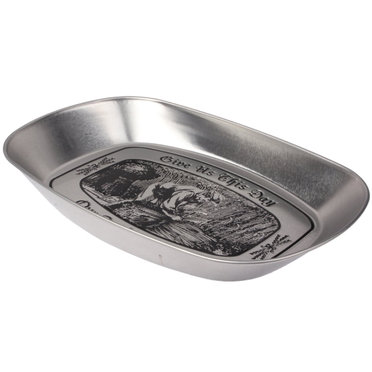 Stainless Steel Multi-purpose Tray Fruit Bowl Dessert Plate
