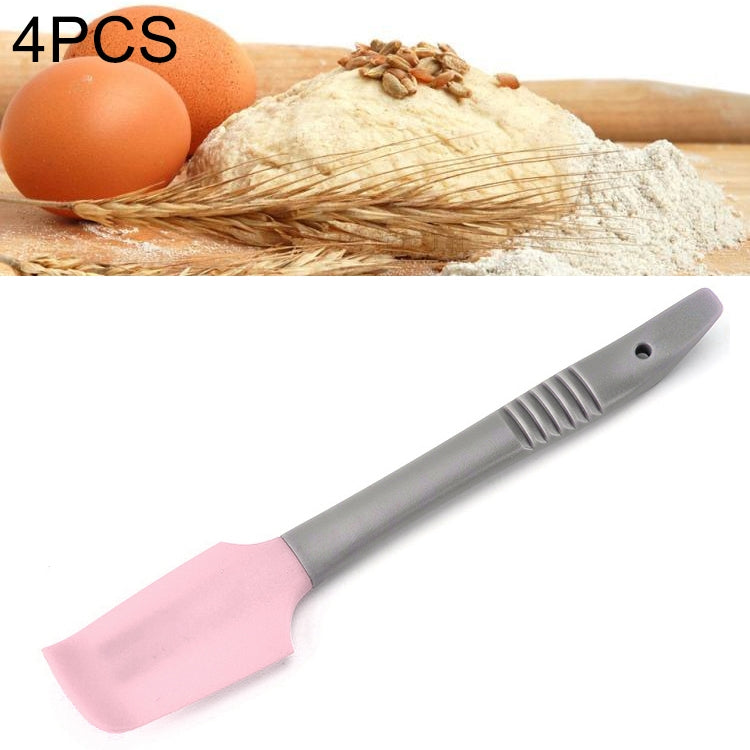 4 PCS Silicone Scraper Butter Spreader Knife Cake Smoother Cake Baking Tool