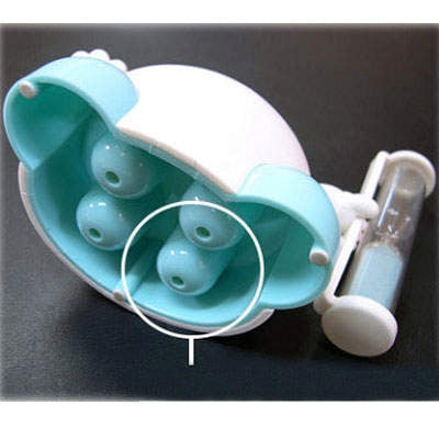 Cute Cartoon Creative Hourglass Toothbrush Stand (Random Color Delivery)