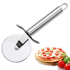 LsCook Stainless Steel Round Pizza Cutter Knife