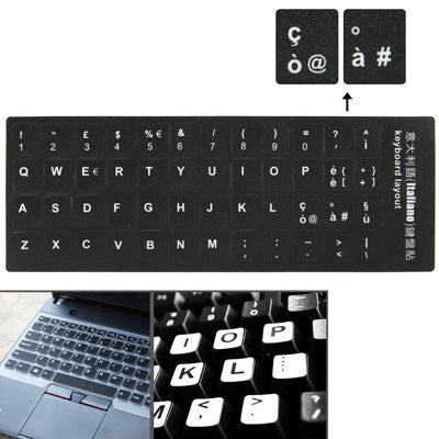 Italian Learning Keyboard Layout Sticker for Laptop / Desktop Computer Keyboard — Italian