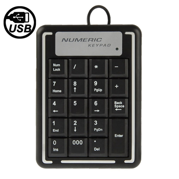USB Non-synchronous Notebook Computer Numeric Keyboard with 19 Keys — 19 Keys