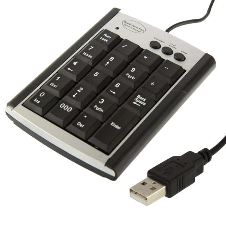 USB Non-synchronous Notebook Computer Multi Function Keypad with 19 Keys — view 3