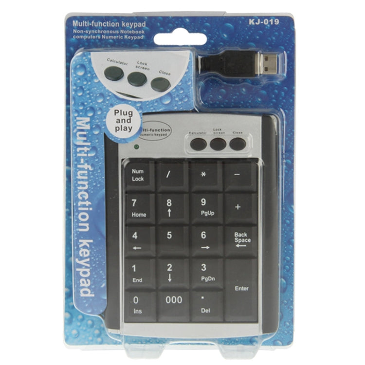 USB Non-synchronous Notebook Computer Multi Function Keypad with 19 Keys — view 5
