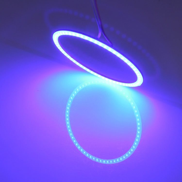 80mm 5W 180LM Angel Eyes Circles Car Headlight COB LED Lights for Vehicles, DC 12-24V — view 8