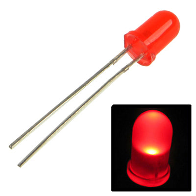 1000 PCS F5 Water Clear LED Emitting Diode Lamp, 1000 PCS, White Light, 1000 PCS, Red Light