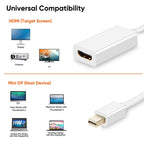 Mini DisplayPort to HDMI Female Adapter Cable
