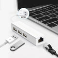 Ethernet Network Adapter + 3 Ports USB HUB