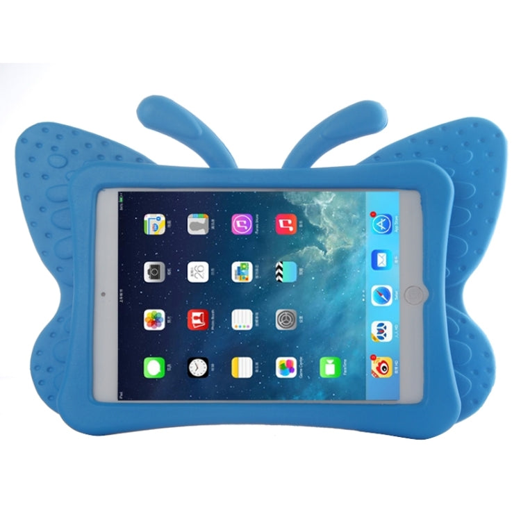 Butterfly EVA Protective Case with Holder for iPad mini 3 / 2 / 1 — Blue