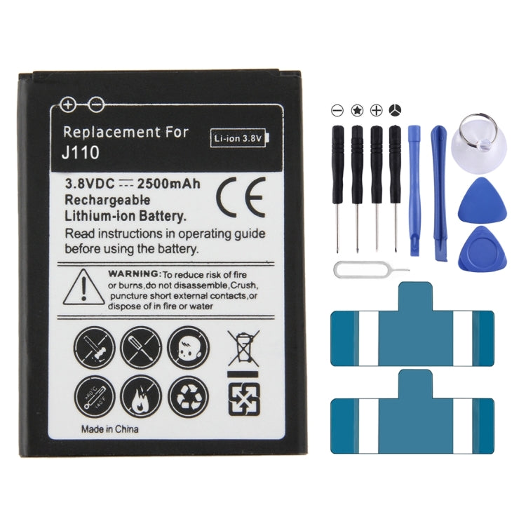 For Galaxy J1 Ace / J110 2500mAh Rechargeable Li-ion Battery(Black)
