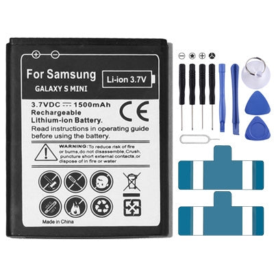Mobile Phone Battery for Galaxy S Mini / S5570 / S5750 / S7230, Neutral 1500mAh