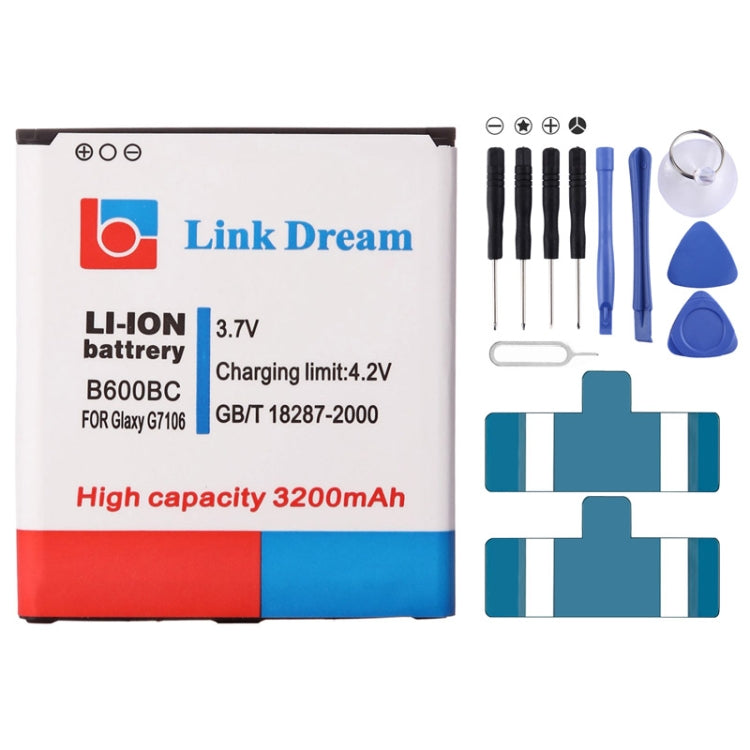 Link Dream High Quality 3200mAh Replacement Battery for Galaxy Grand 2 / G7106 (B600BC)