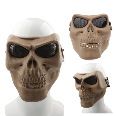 High Intensity Terrifying Evil Facepiece Skeleton Anti BB Bomb Face Mask with Elastic Bands — view 8