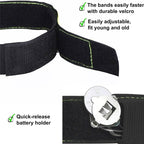 2 PCS 4 LED Lights Safety Run Reflective Arm / Leg Bands