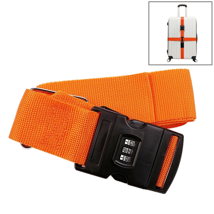 Luggage Strap Cross Belt Adjustable Packing Band Belt Strap with Password Lock for Luggage Travel Suitcase — view 9