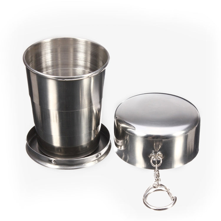 Stainless Steel Retractable Outdoor Cup Size: 85 x 72 x 72 mm (Big)