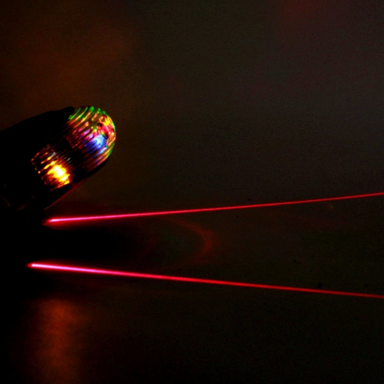 Shell Shape Bicycle Safety Rear Warning Tail Light with 2 Laser Beams and Colorful Lights