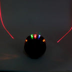 Shell Shape Bicycle Safety Rear Warning Tail Light with 2 Laser Beams and Colorful Lights