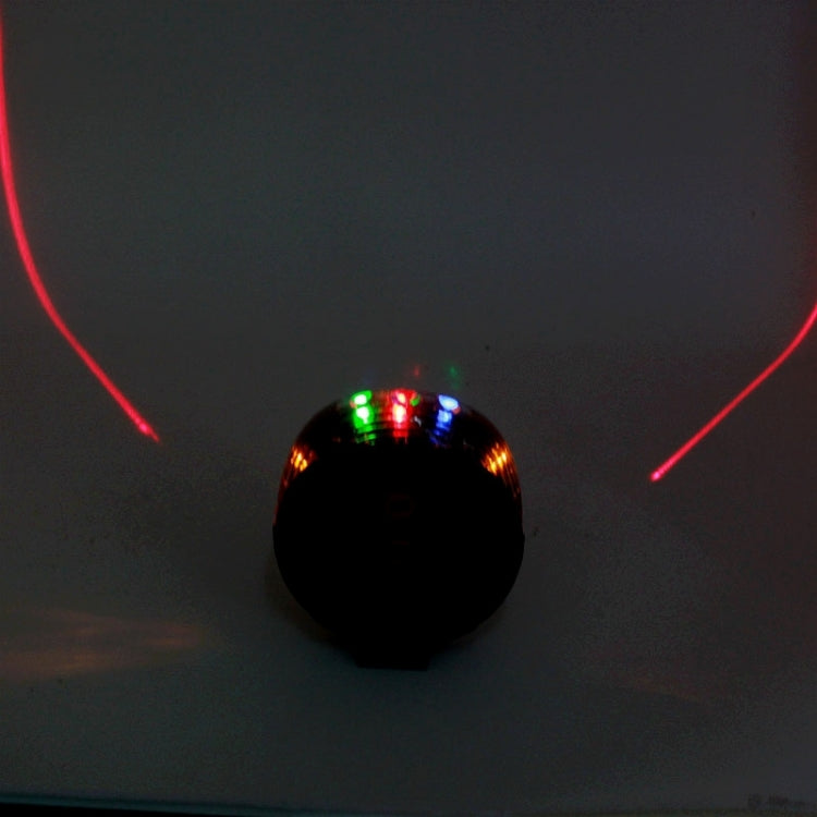 Shell Shape Bicycle Safety Rear Warning Tail Light with 2 Laser Beams and Colorful Lights