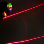 Shell Shape Bicycle Safety Rear Warning Tail Light with 2 Laser Beams and Colorful Lights