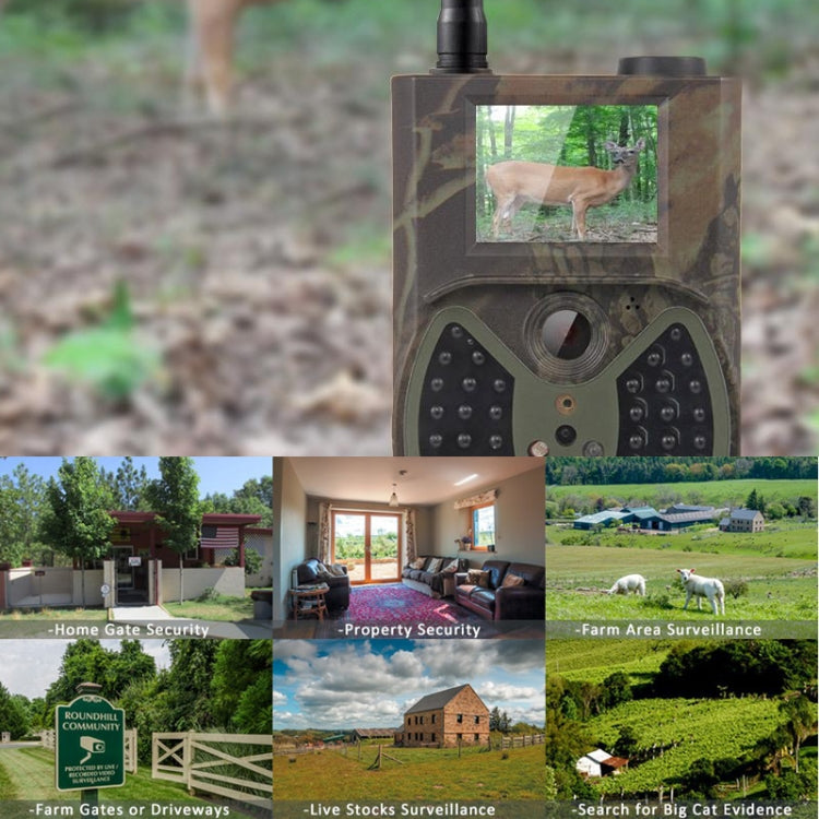 HC300M 2.0 inch LCD 12MP Waterproof IP54 IR Night Vision Security Hunting Trail Camera with MMS Function
