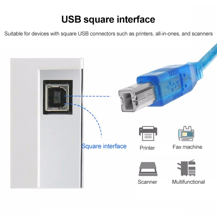 USB 1.1 AM to BM Printer Data Cable, Length: 1.8m — view 4