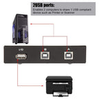 2 Port USB Data Switch