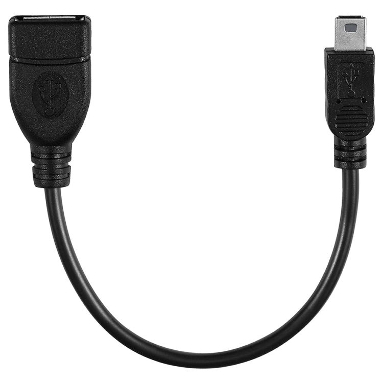 Mini 5-pin USB to USB 2.0 AF OTG Adapter Cable, Mini USB, 12cm
