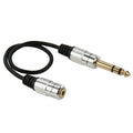 Audio Adapter Cable, Length: 30cm, 6.35mm Male to 3.5mm Female